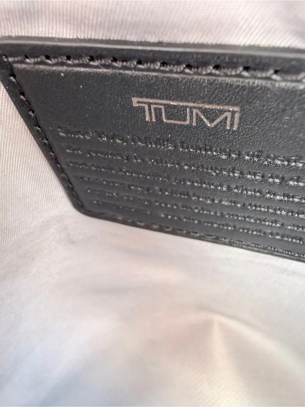 Tumi Black Quilted Nylon Backpack for Men